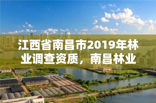 江西省南昌市2019年林业调查资质,南昌林业公司