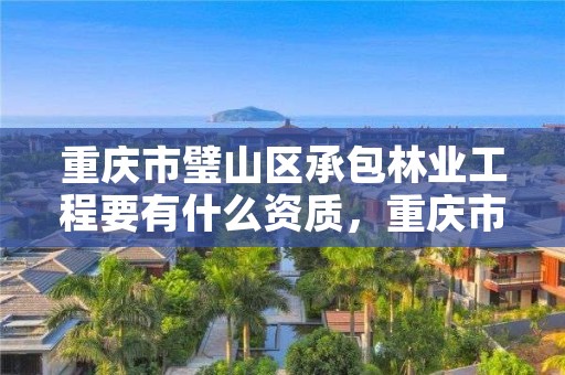 重庆市璧山区承包林业工程要有什么资质,重庆市璧山区承包林业工程要有什么资质