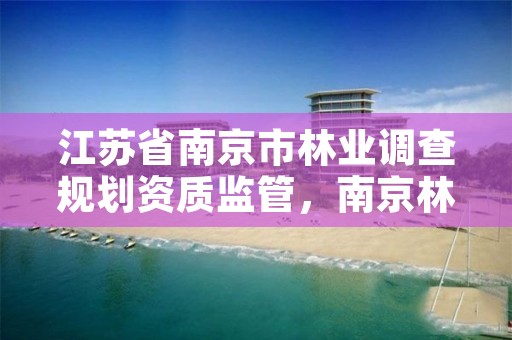 江苏省南京市林业调查规划资质监管，南京林业局