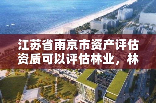 江苏省南京市资产评估资质可以评估林业，林业评估公司资质