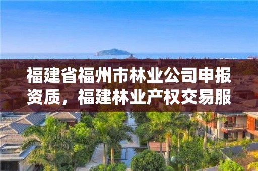 福建省福州市林业公司申报资质，福建林业产权交易服务平台