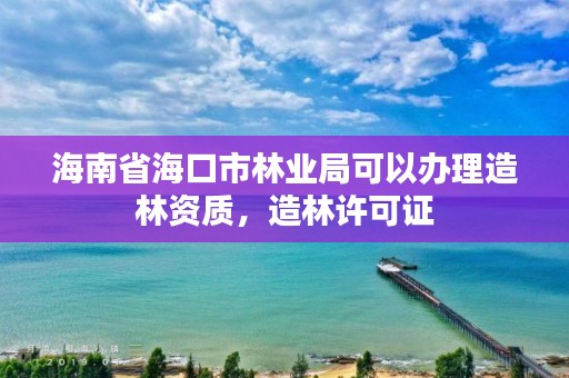 海南省海口市林业局可以办理造林资质,造林许可证