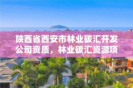 陕西省西安市林业碳汇开发公司资质,林业碳汇资源项目开发的公司