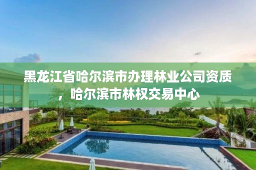 黑龙江省哈尔滨市办理林业公司资质,哈尔滨市林权交易中心