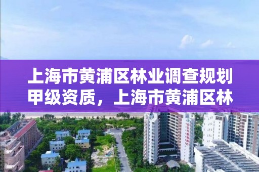 上海市黄浦区林业调查规划甲级资质,上海市黄浦区林业调查规划甲级资质公示