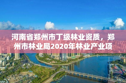 河南省郑州市丁级林业资质,郑州市林业局2020年林业产业项目