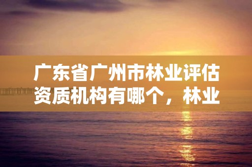 广东省广州市林业评估资质机构有哪个，林业评估资质证书