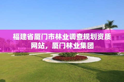 福建省厦门市林业调查规划资质网站，厦门林业集团
