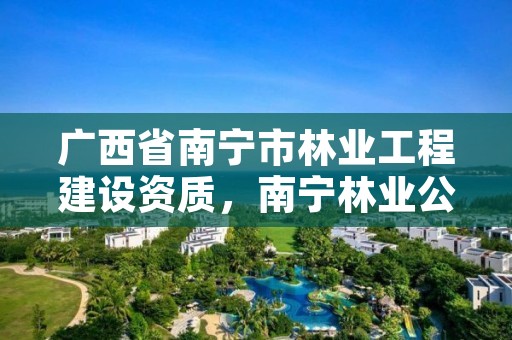 广西省南宁市林业工程建设资质,南宁林业公司