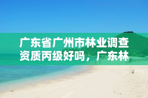 广东省广州市林业调查资质丙级好吗，广东林业调查规划设计院