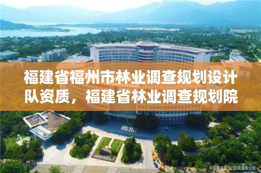 福建省福州市林业调查规划设计队资质，福建省林业调查规划院工资