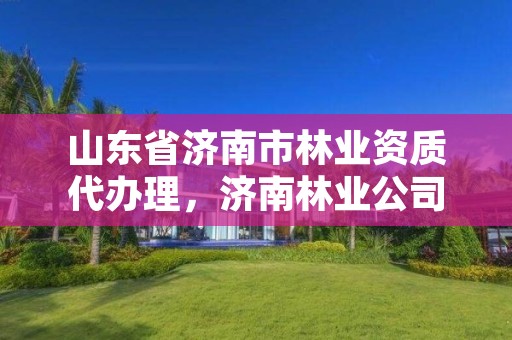 山东省济南市林业资质代办理,济南林业公司