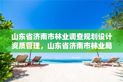 山东省济南市林业调查规划设计资质管理,山东省济南市林业局