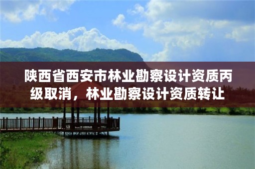 陕西省西安市林业勘察设计资质丙级取消,林业勘察设计资质转让