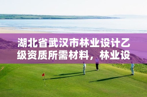 湖北省武汉市林业设计乙级资质所需材料,林业设计甲级资质