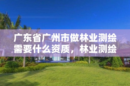 广东省广州市做林业测绘需要什么资质，林业测绘公司