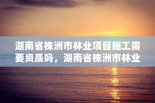 湖南省株洲市林业项目施工需要资质吗，湖南省株洲市林业项目施工需要资质吗现在