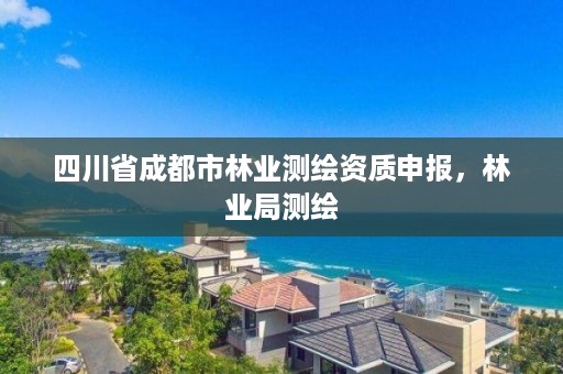 四川省成都市林业测绘资质申报,林业局测绘