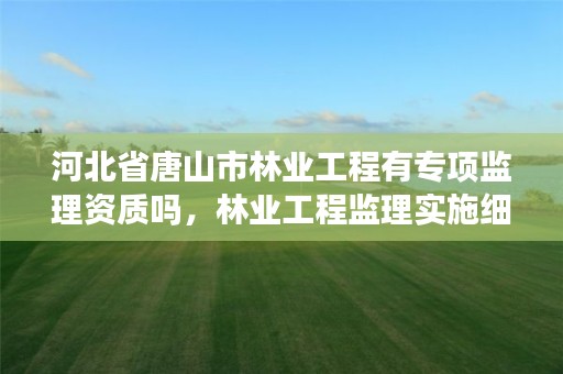 河北省唐山市林业工程有专项监理资质吗,林业工程监理实施细则