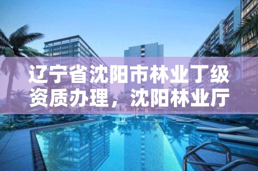 辽宁省沈阳市林业丁级资质办理,沈阳林业厅