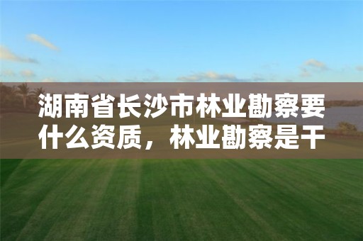 湖南省长沙市林业勘察要什么资质，林业勘察是干什么的