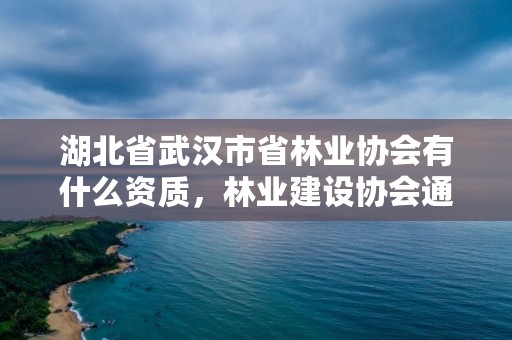 湖北省武汉市省林业协会有什么资质,林业建设协会通知公告