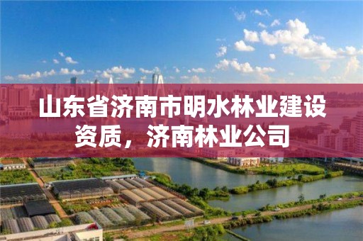 山东省济南市明水林业建设资质,济南林业公司