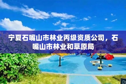 宁夏石嘴山市林业丙级资质公司,石嘴山市林业和草原局