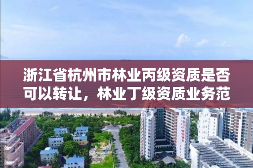 浙江省杭州市林业丙级资质是否可以转让，林业丁级资质业务范围