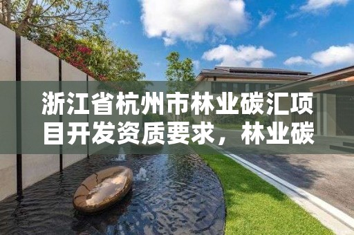 浙江省杭州市林业碳汇项目开发资质要求，林业碳汇项目审定和核证指南