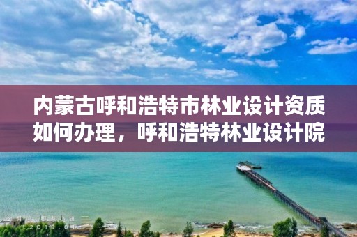 内蒙古呼和浩特市林业设计资质如何办理,呼和浩特林业设计院
