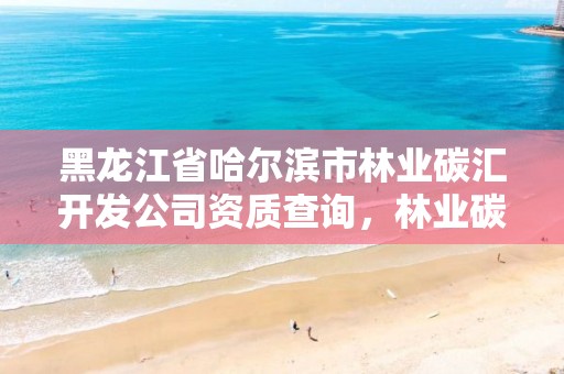 黑龙江省哈尔滨市林业碳汇开发公司资质查询,林业碳汇项目公司