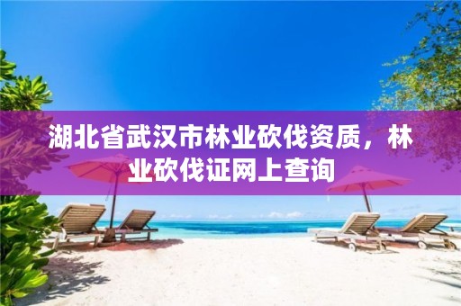 湖北省武汉市林业砍伐资质,林业砍伐证网上查询