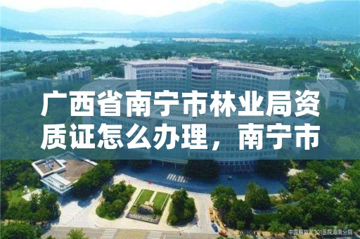广西省南宁市林业局资质证怎么办理,南宁市林业产业行业协会