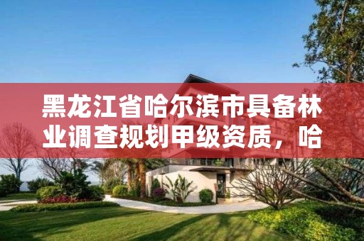 黑龙江省哈尔滨市具备林业调查规划甲级资质,哈尔滨市林业局直属林场