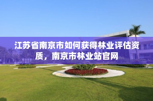 江苏省南京市如何获得林业评估资质,南京市林业站官网