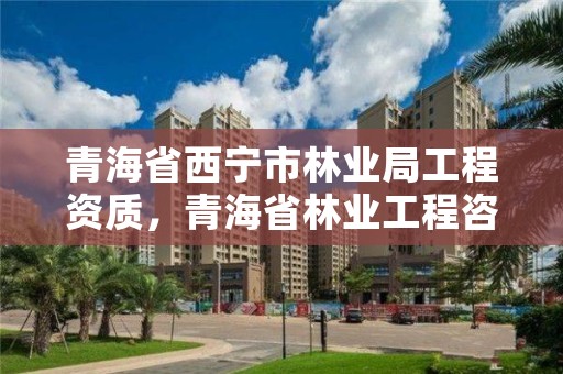 青海省西宁市林业局工程资质,青海省林业工程咨询中心是什么性质的单位