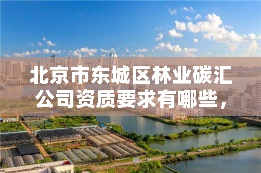 北京市东城区林业碳汇公司资质要求有哪些,林业碳汇资产管理公司