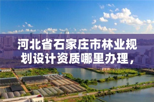 河北省石家庄市林业规划设计资质哪里办理，石家庄林业局招标公告