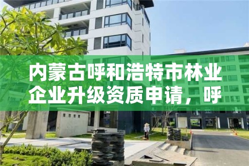 内蒙古呼和浩特市林业企业升级资质申请,呼市林业局招标信息