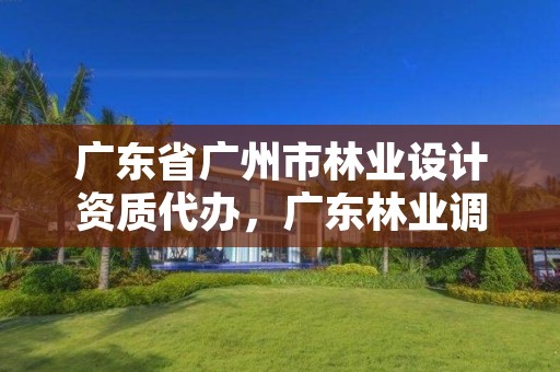 广东省广州市林业设计资质代办,广东林业调查规划设计资质