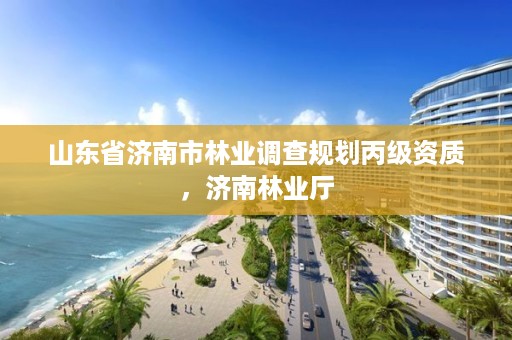 山东省济南市林业调查规划丙级资质,济南林业厅