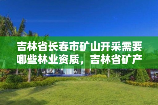吉林省长春市矿山开采需要哪些林业资质,吉林省矿产资源勘查开采管理条例
