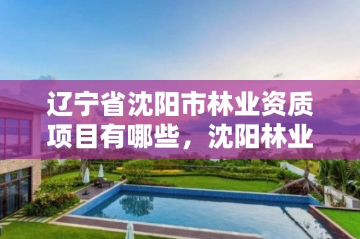 辽宁省沈阳市林业资质项目有哪些,沈阳林业管理所