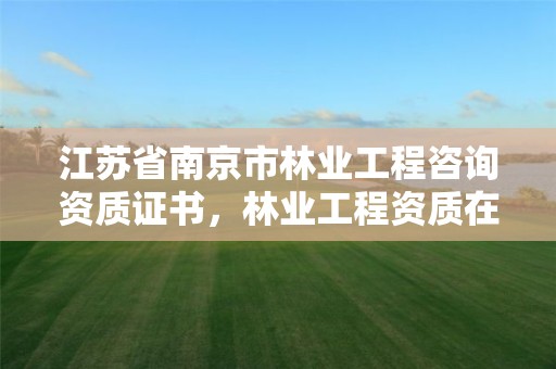 江苏省南京市林业工程咨询资质证书,林业工程资质在哪办