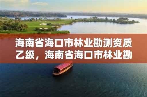 海南省海口市林业勘测资质乙级,海南省海口市林业勘测资质乙级企业名单