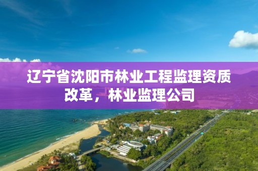 辽宁省沈阳市林业工程监理资质改革,林业监理公司