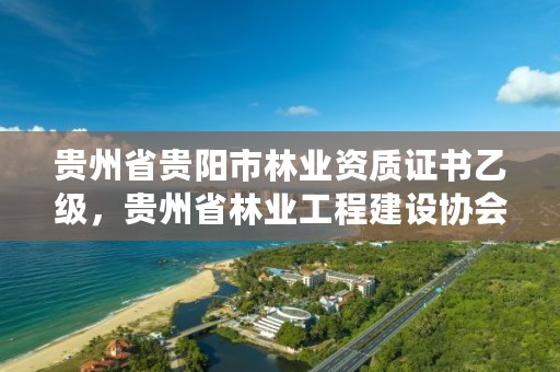 贵州省贵阳市林业资质证书乙级,贵州省林业工程建设协会官网