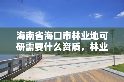 海南省海口市林业地可研需要什么资质,林业可行性研究报告需要什么资质