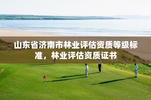 山东省济南市林业评估资质等级标准，林业评估资质证书